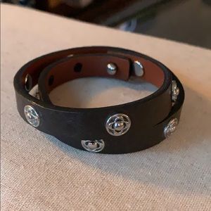 Leather wrap bracelet